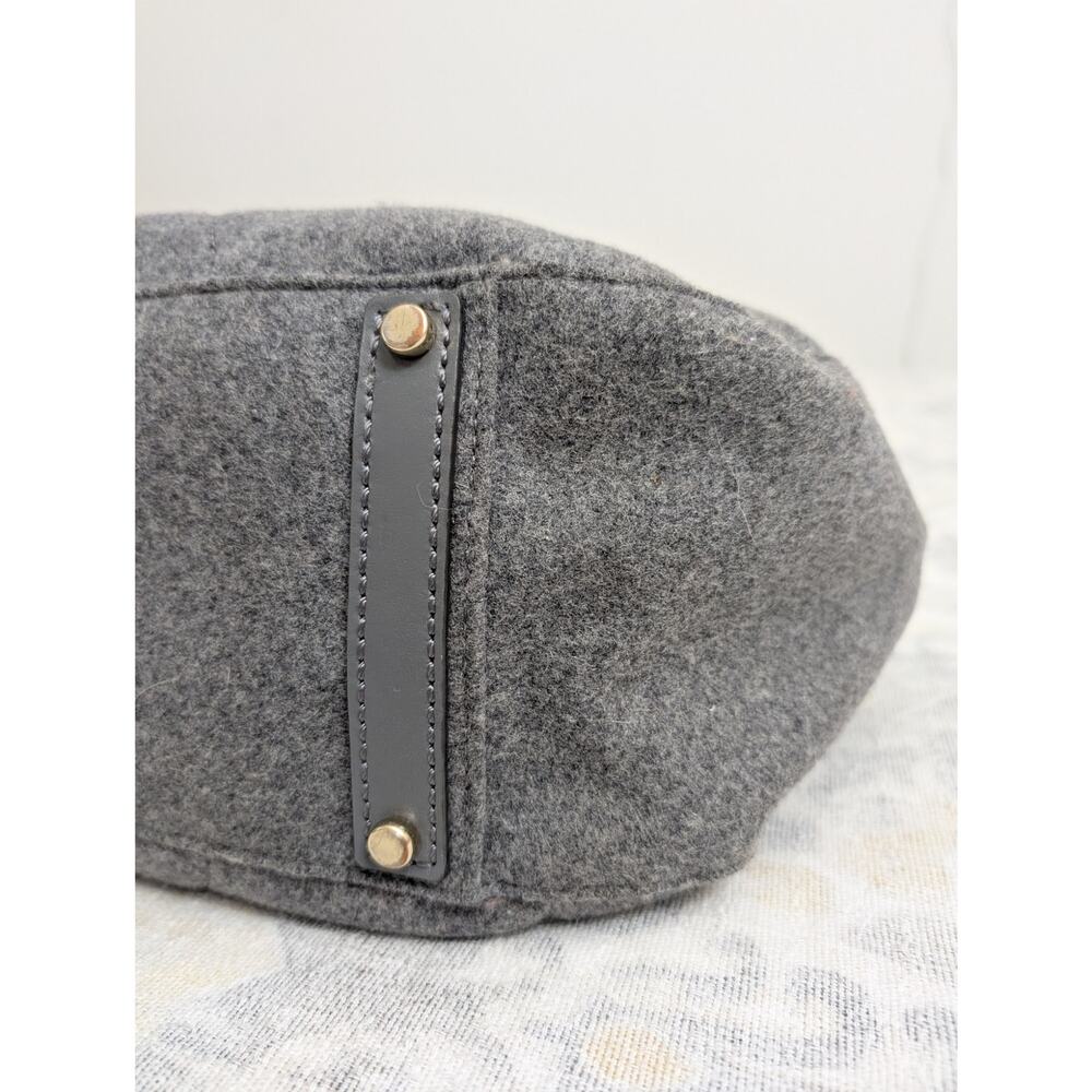 Kate Spade Gray Wool and Leather Dazzle Dot Bag with Storybook Lining - Picture 6 of 15